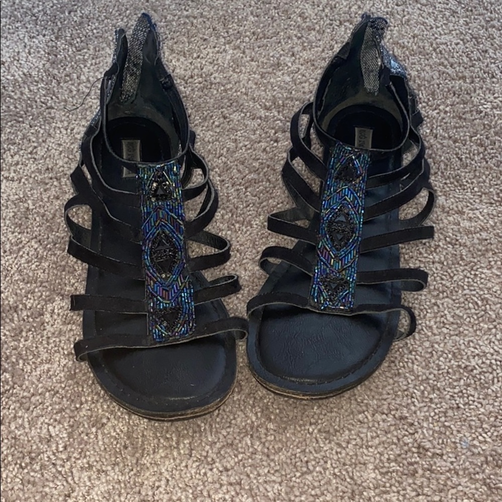 Colorful peacock Sandals